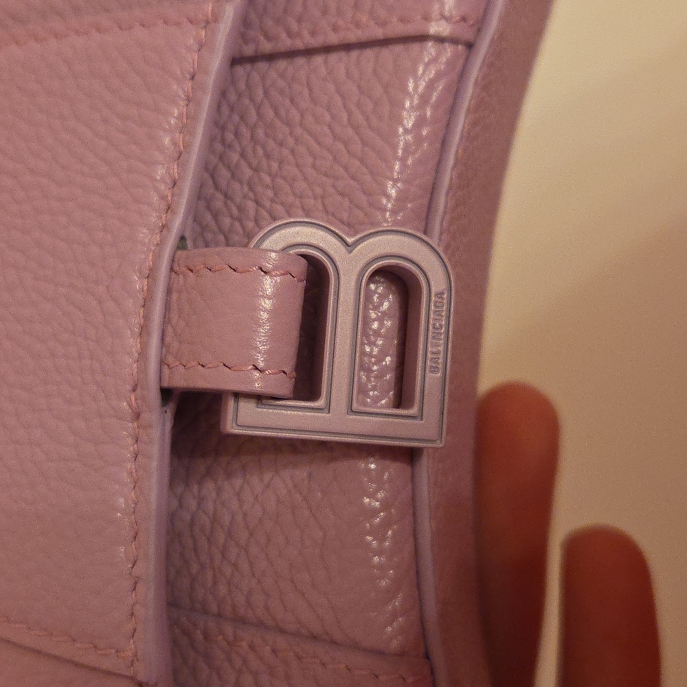 Balenciaga Purple Leather Card Holder W/ Keychain - Picture 11 of 12